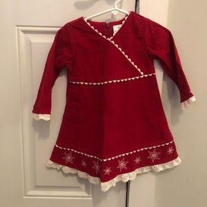 Hanna Andersson Red Corduroy holiday dress